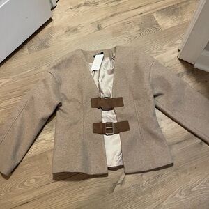 Women's Blazer with Buckle